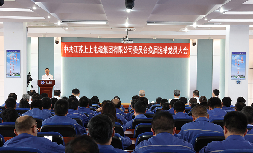 黨建(jian)引領(ling)強根基 凝(ning)心聚(ju)力(li)啓新(xin)程(cheng)—中(zhong)共江(jiang)蘇上上電(dian)纜集(ji)團(tuán)委(wei)員(yuan)會換屆選舉黨員(yuan)大(da)會圓滿召開